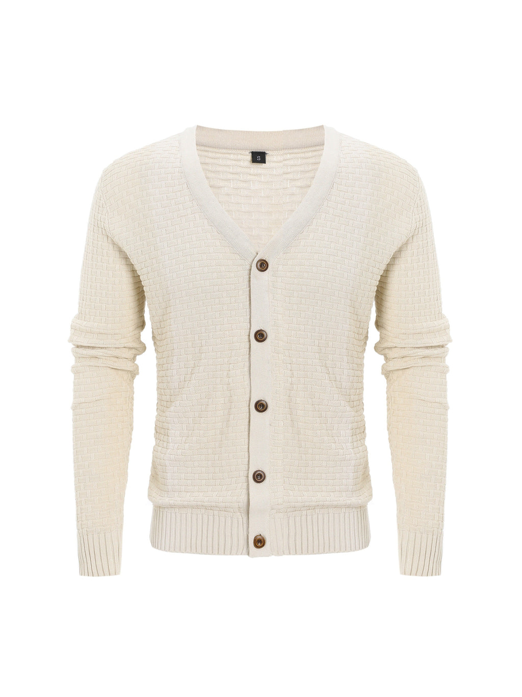 Men's New Knitted Sweater Cardigan Fashion Casual Men's V-neck Button Sweater Men