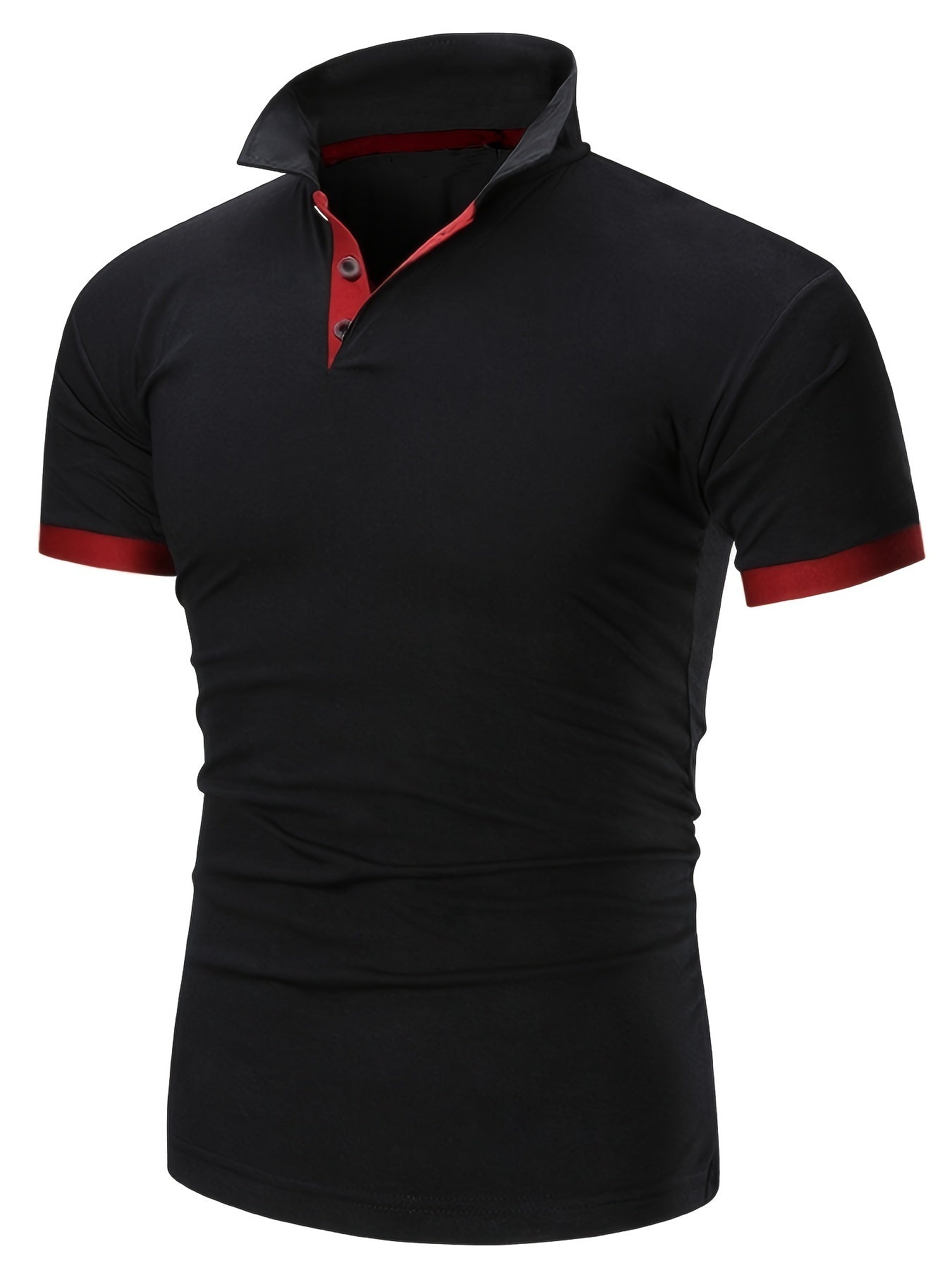Men's Short Sleeve Casual Slim Fit Polo Shirts
