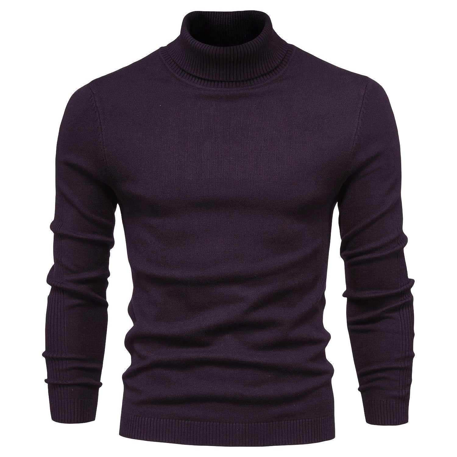 Best Sellers Autumn Winter Pullover Men O-neck Solid Turtleneck Sweaters