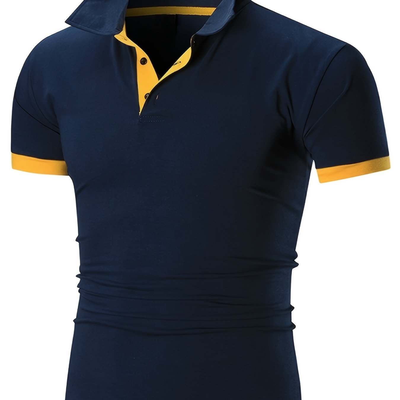 Men's Short Sleeve Casual Slim Fit Polo Shirts