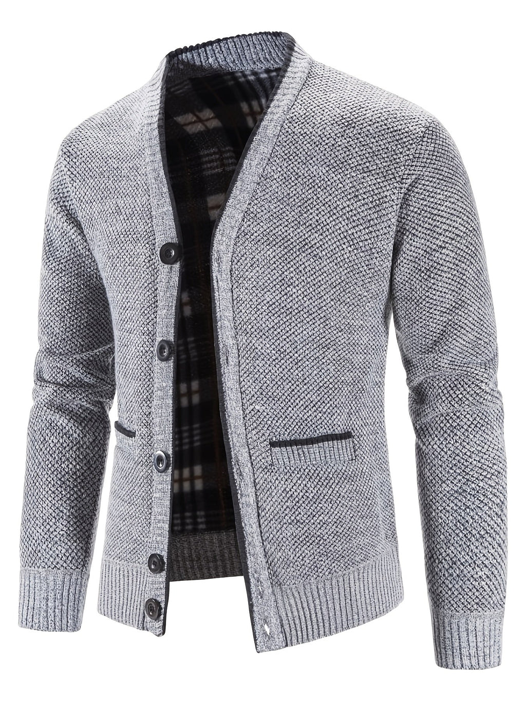 Men's V-neck Cardigan Casual Knit Jacket For Fall Winter Men Clothes Best Sellers