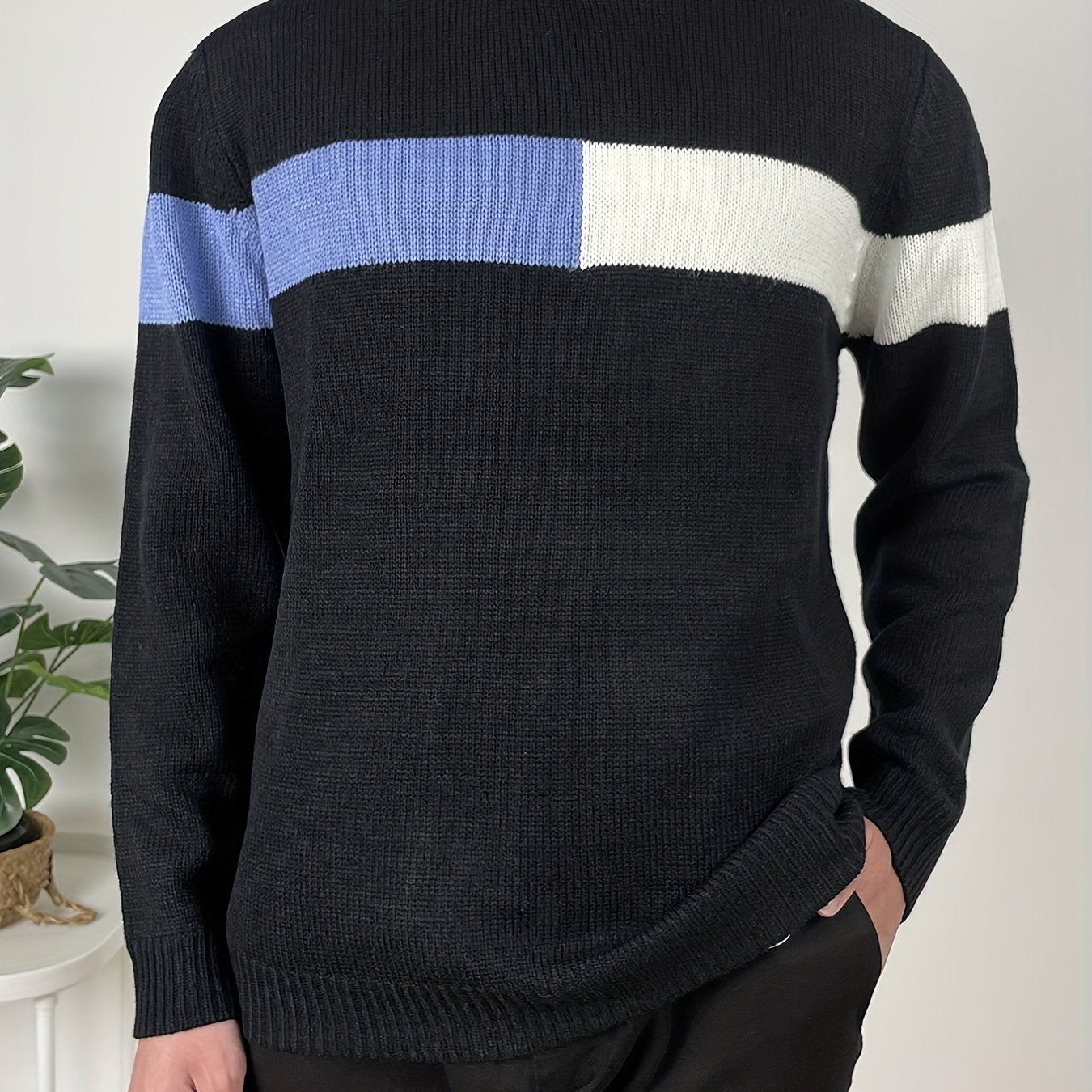 Men's Casual Pullover Knit Soft Sweater (Shirt Not Included)