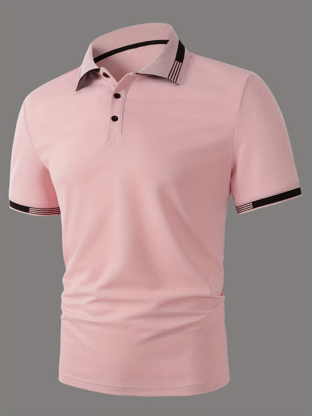 Men's Causal V-neck Button Up Short Sleeve Polo Shirts Men's Comfortable Tops For Summer