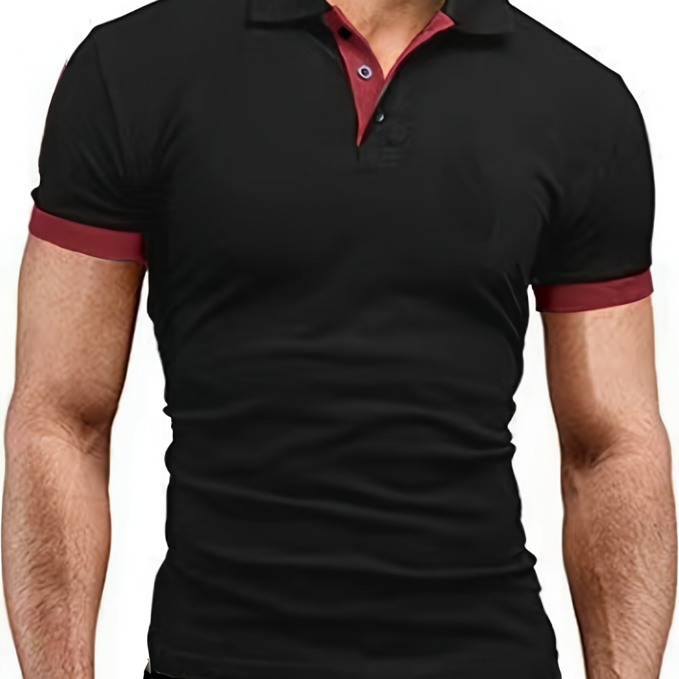 Men's Short Sleeve Casual Slim Fit Polo Shirts