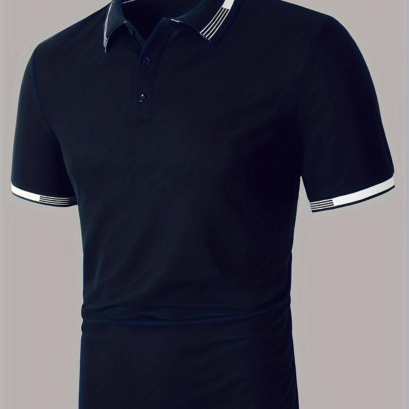 Men's Causal V-neck Button Up Short Sleeve Polo Shirts Men's Comfortable Tops For Summer