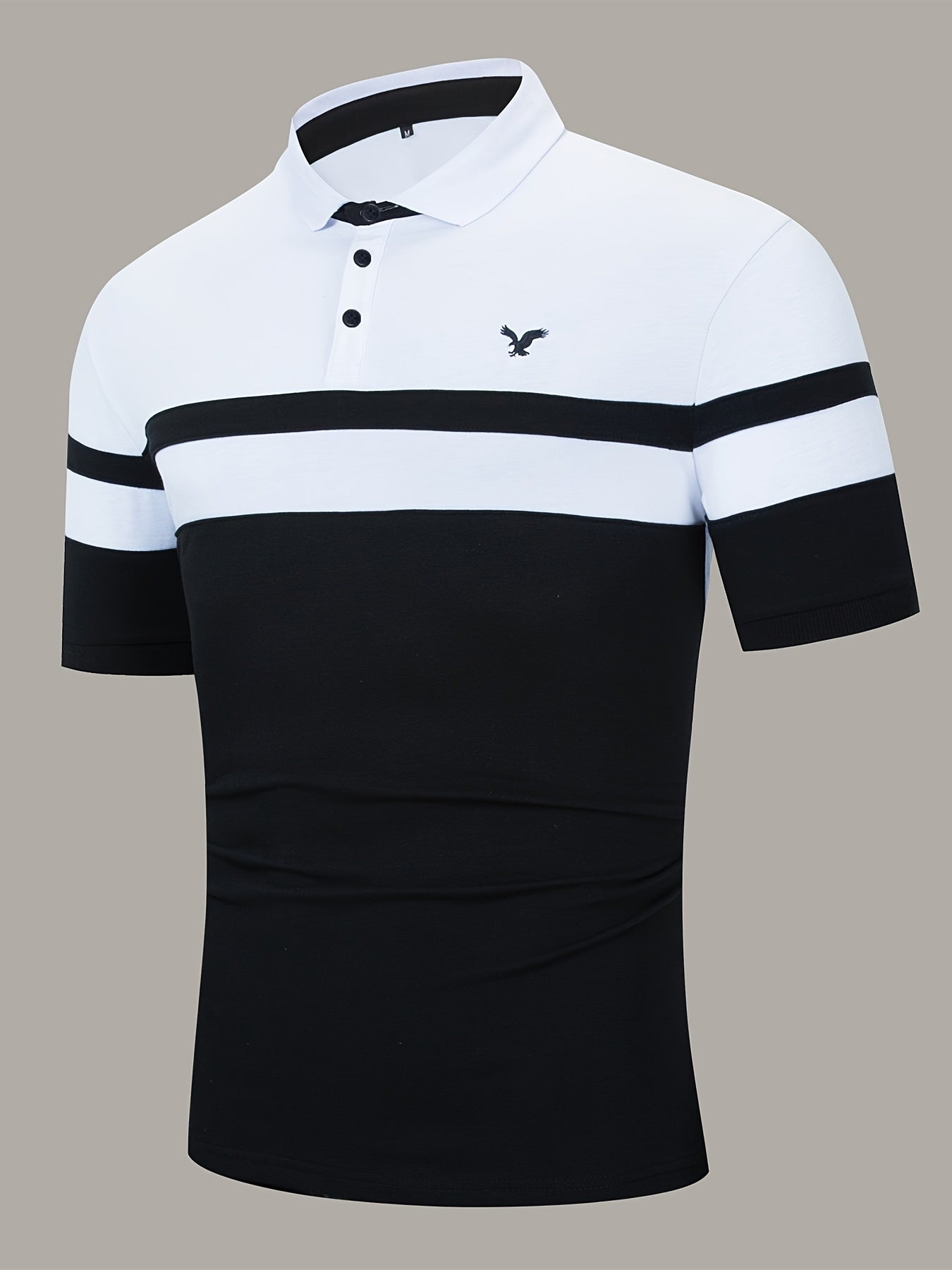 Men's Polo Shirts, Casual Striped Slim Fit Lapel Polo Shirt Best Sellers