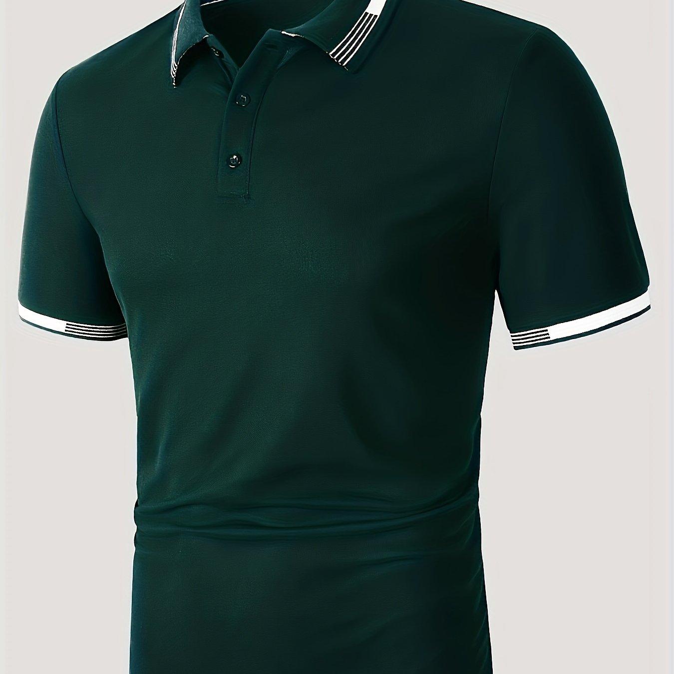 Men's Causal V-neck Button Up Short Sleeve Polo Shirts Men's Comfortable Tops For Summer