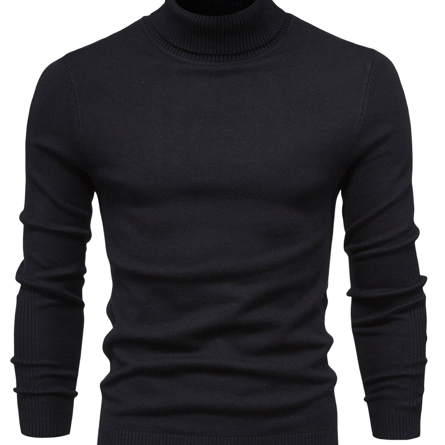 Best Sellers Autumn Winter Pullover Men O-neck Solid Turtleneck Sweaters