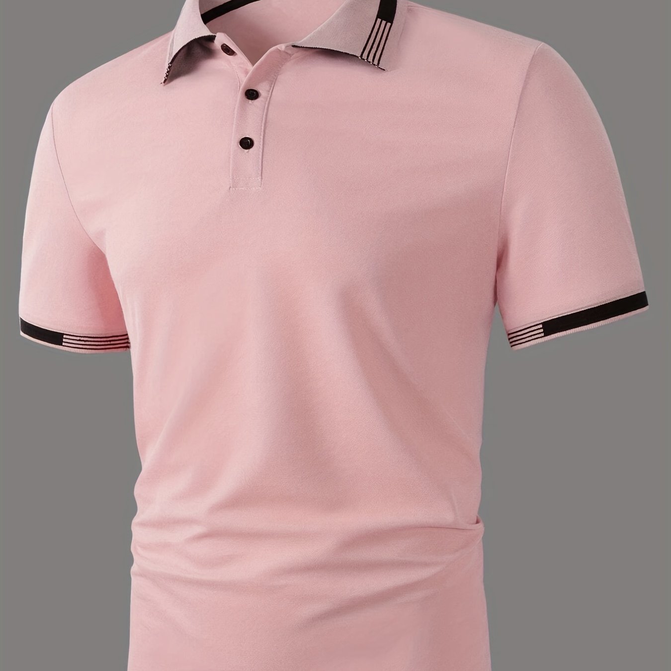 Men's Causal V-neck Button Up Short Sleeve Polo Shirts Men's Comfortable Tops For Summer