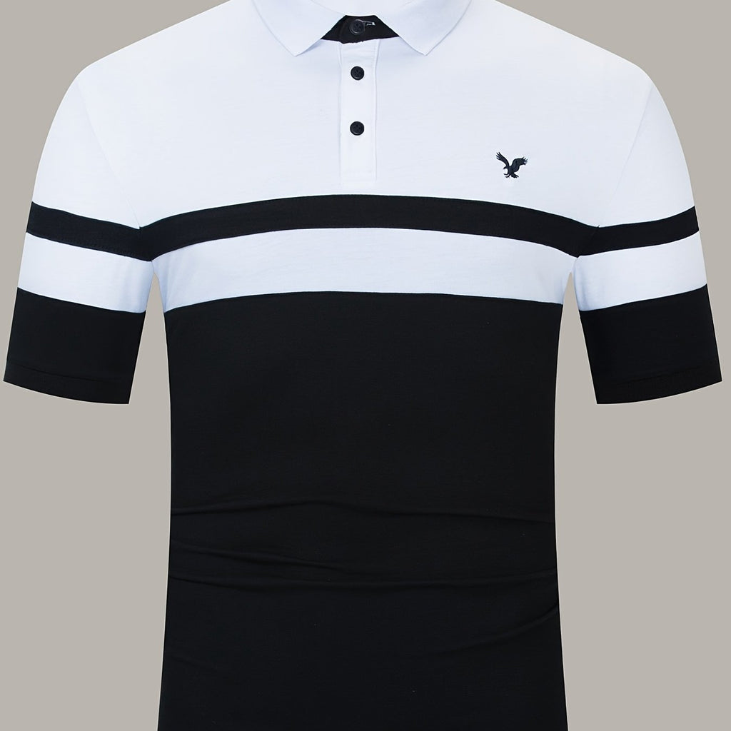 Men's Polo Shirts, Casual Striped Slim Fit Lapel Polo Shirt Best Sellers