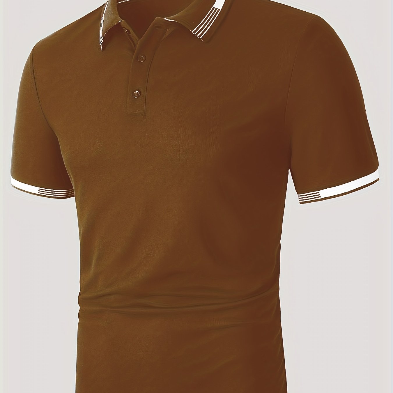 Men's Causal V-neck Button Up Short Sleeve Polo Shirts Men's Comfortable Tops For Summer