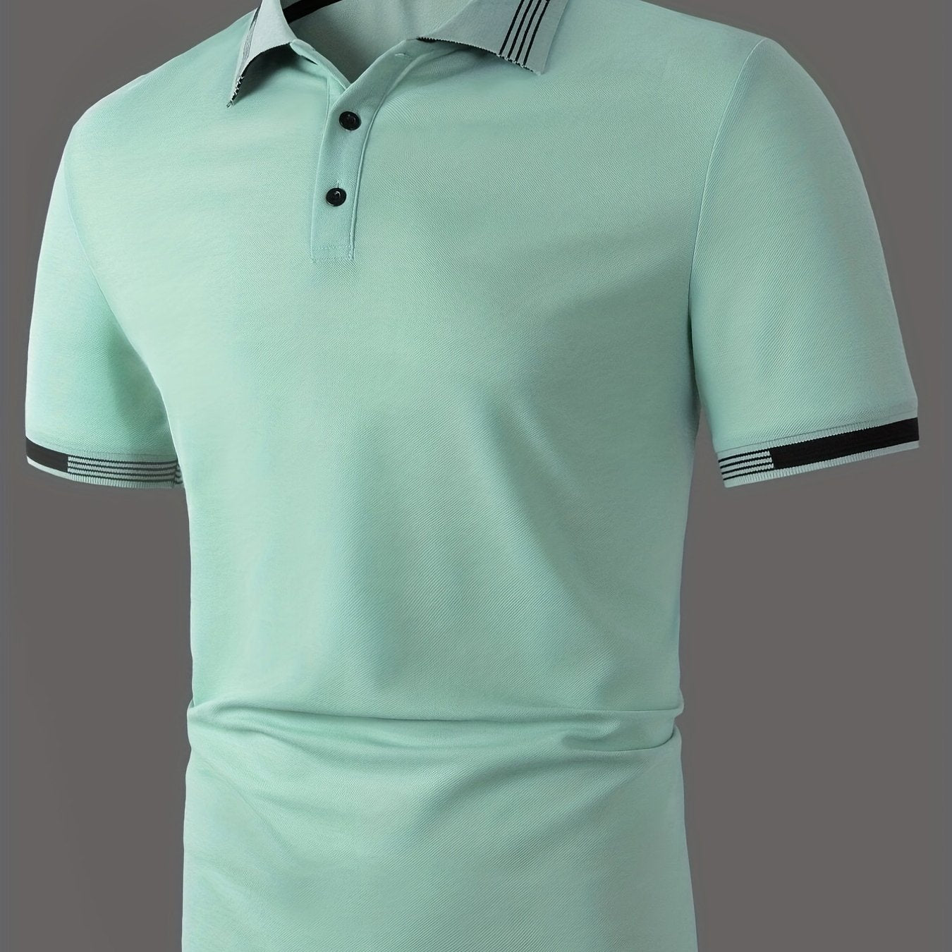 Men's Causal V-neck Button Up Short Sleeve Polo Shirts Men's Comfortable Tops For Summer