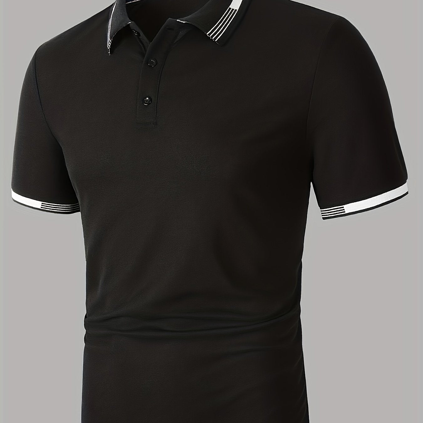 Men's Causal V-neck Button Up Short Sleeve Polo Shirts Men's Comfortable Tops For Summer