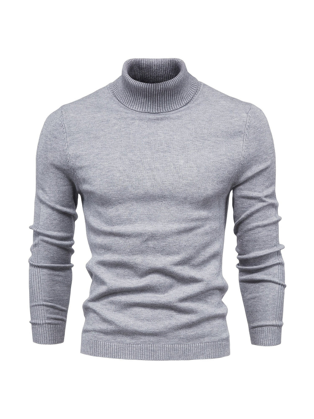 Best Sellers Autumn Winter Pullover Men O-neck Solid Turtleneck Sweaters