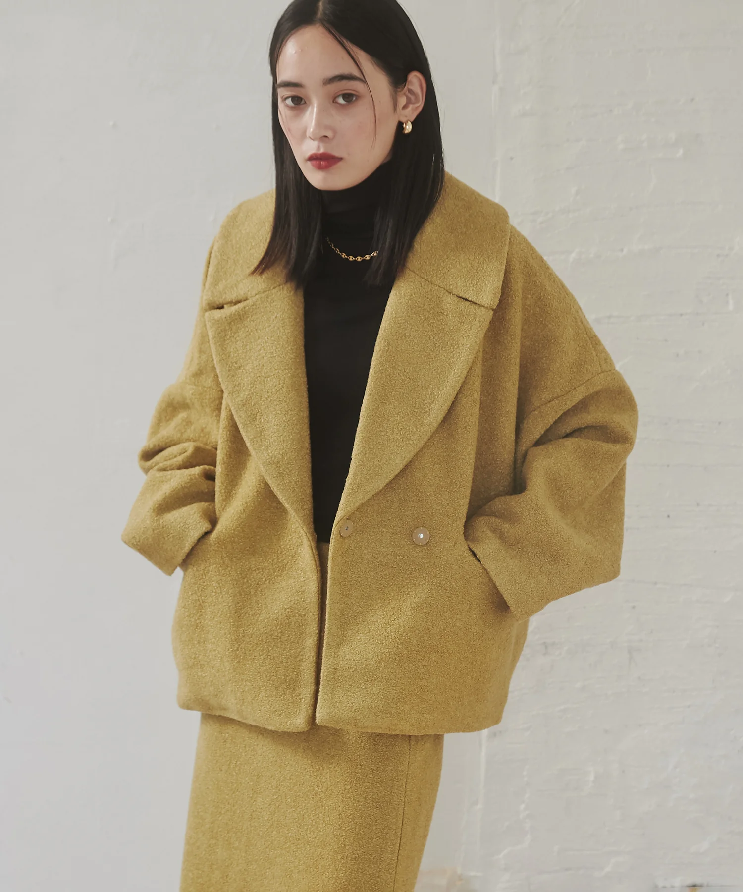 ミニブークレ オーバージャケット