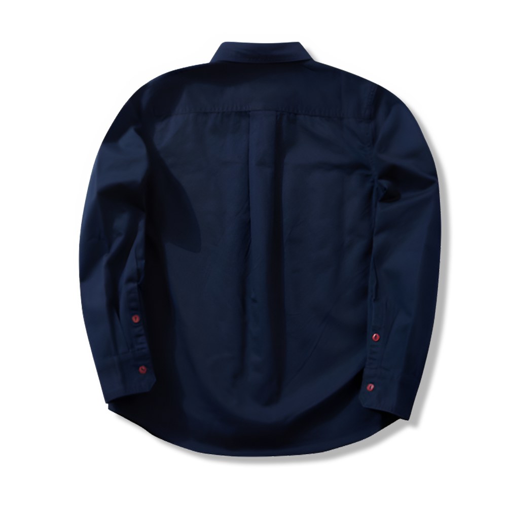 アメリカンレトロ風　無地ツイルワークシャツ