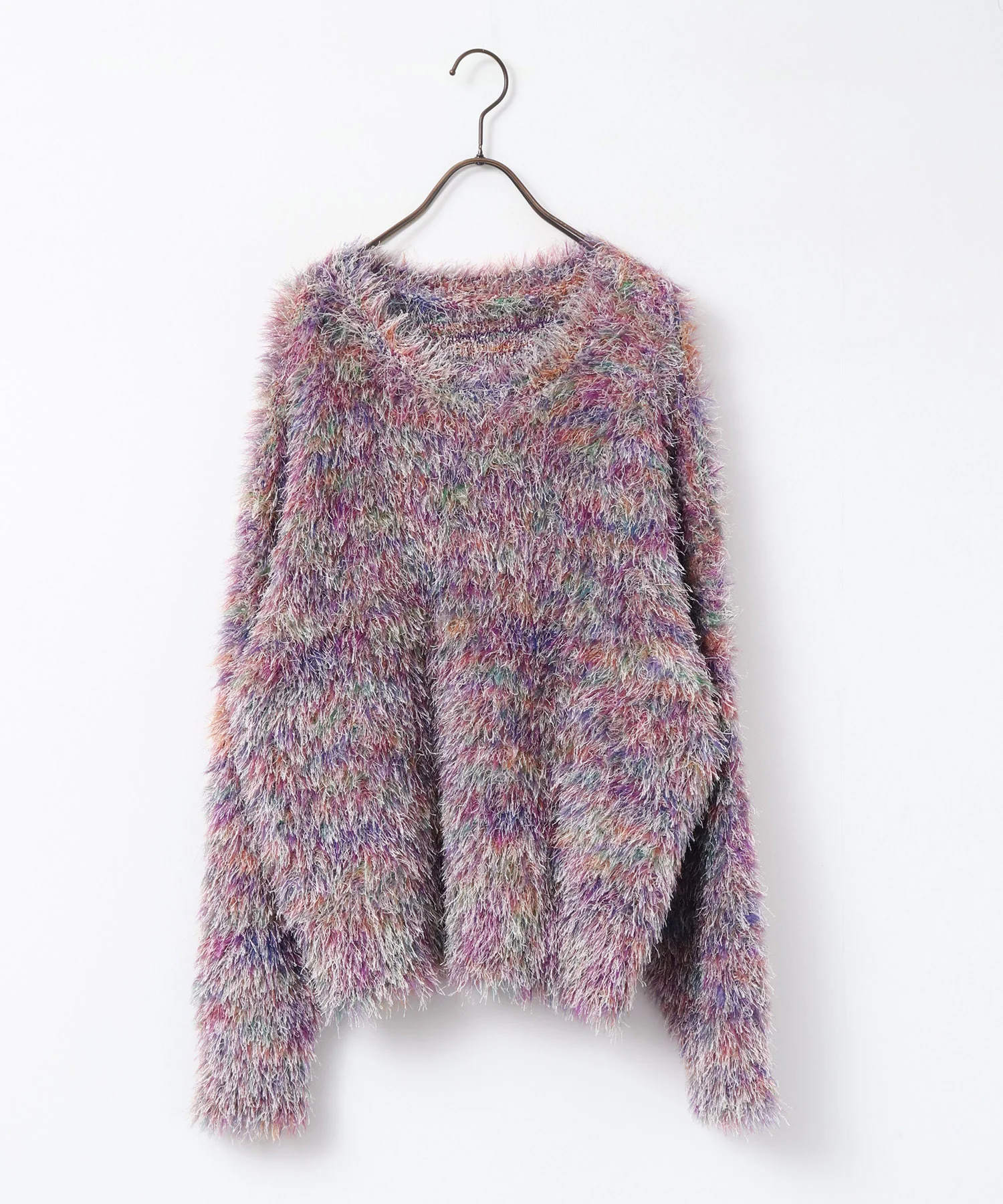 ミックス シャギーニット