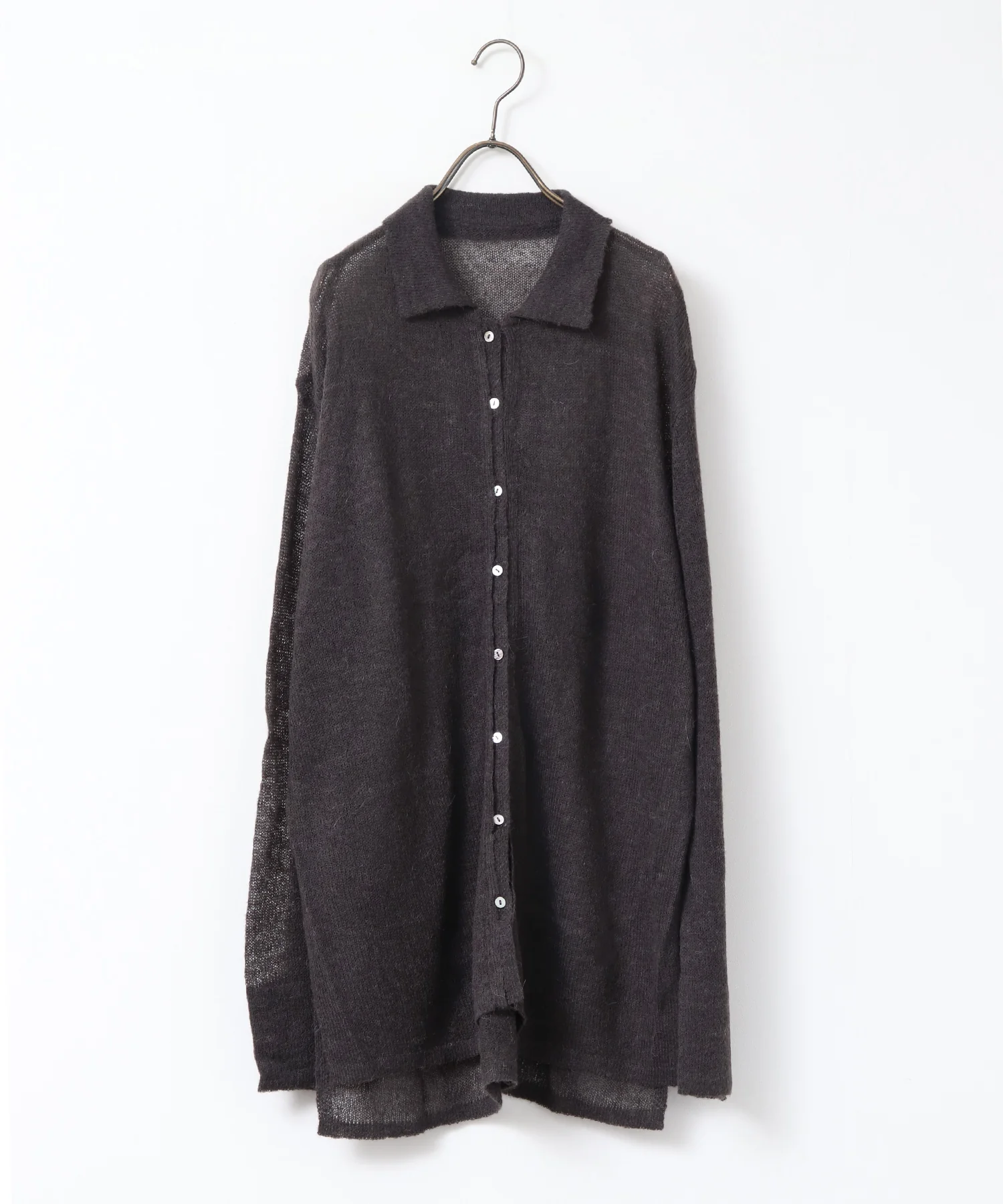 アルパカニット シアーシャツ