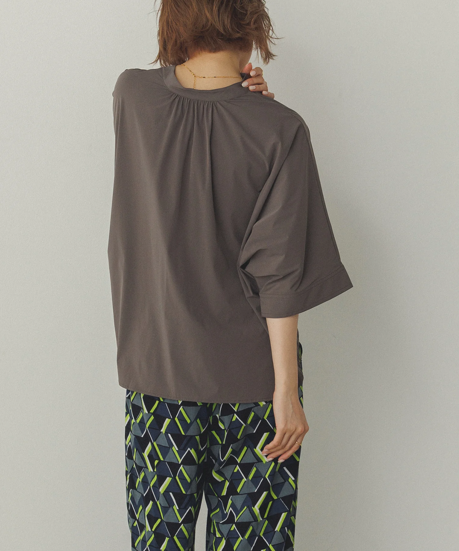 【接触冷感】ドルマンシャツ