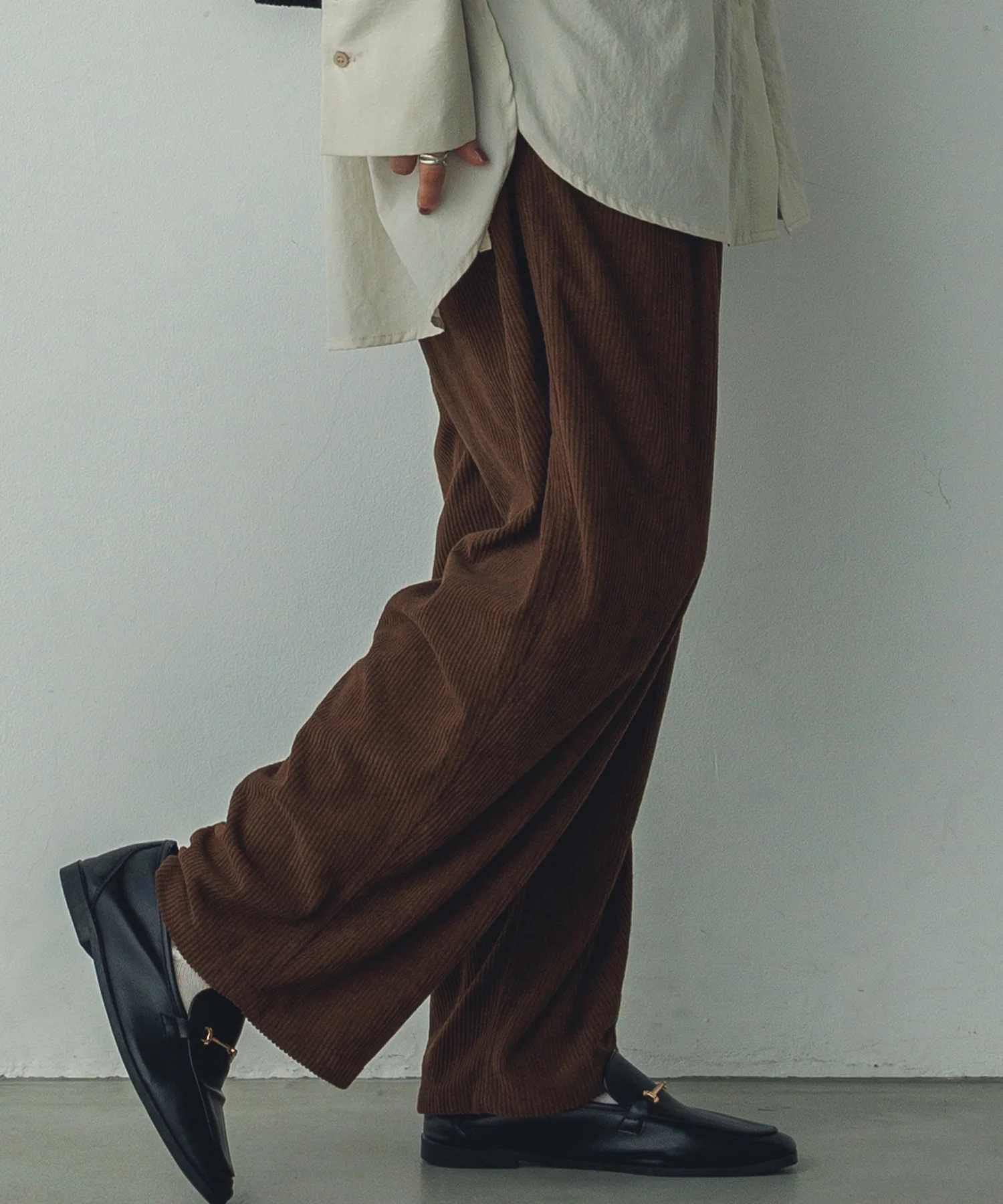 コーデュロイ コクーンパンツ