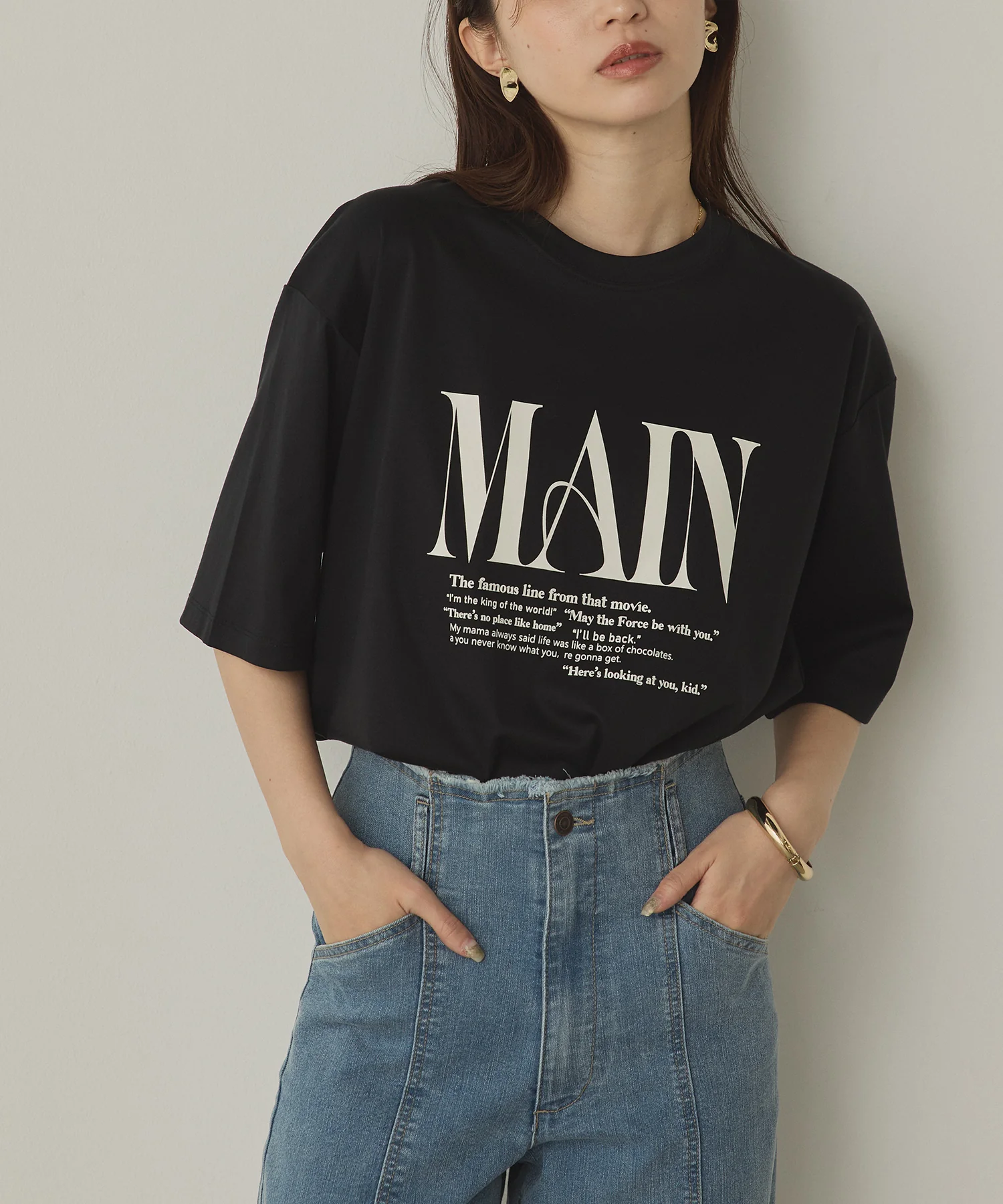 ロゴプリント 半袖T