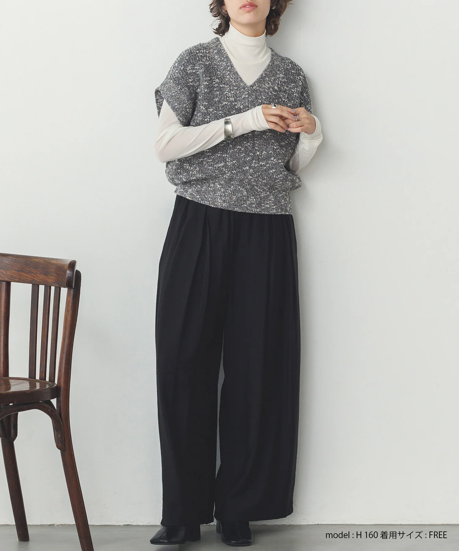 ヴィンテージクロス ワイドパンツ