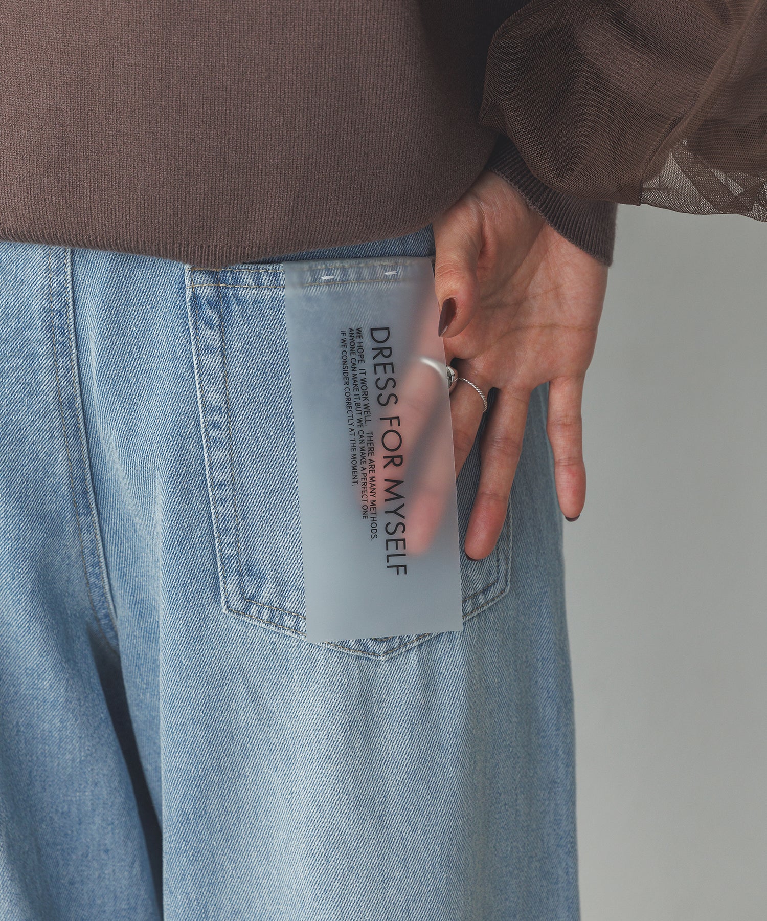 デニム/ツイル バギーパンツ