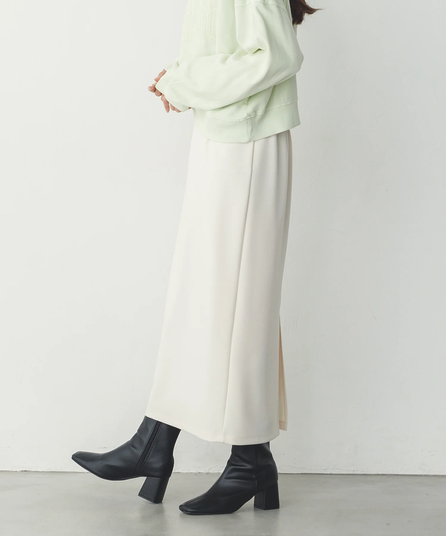 シアーポンチ レイヤードスカートセット