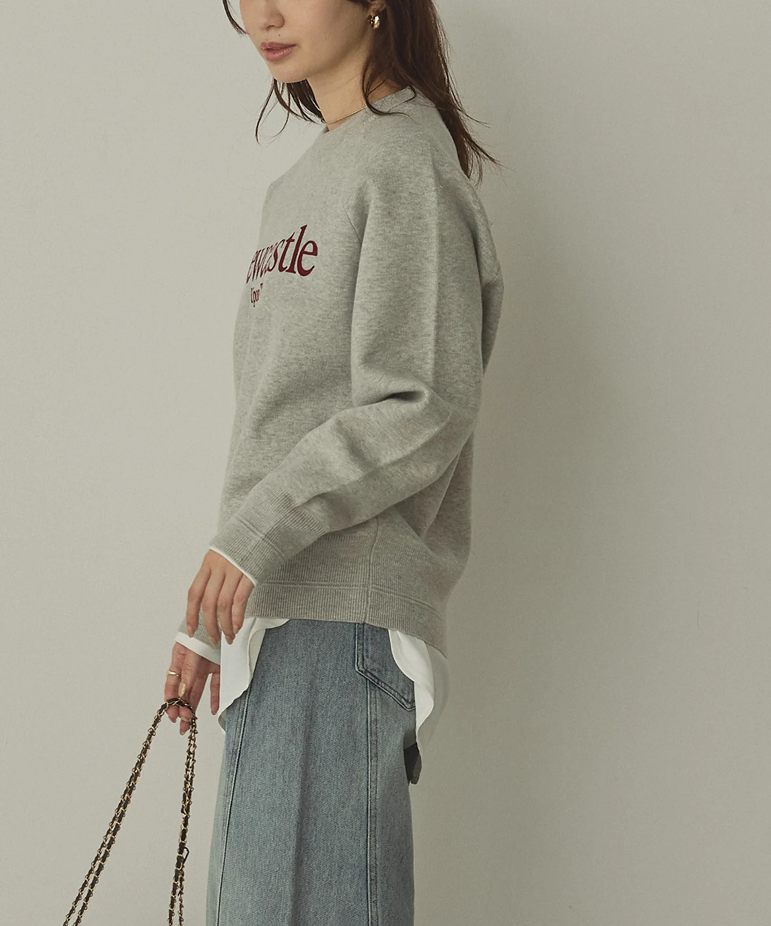 【WEB限定/別注】【新色追加】スウェットライクロゴニット