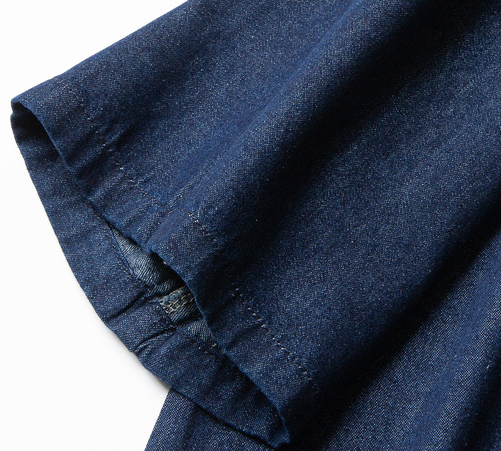 アメカジ　メンズクラシック半袖デニムシャツ