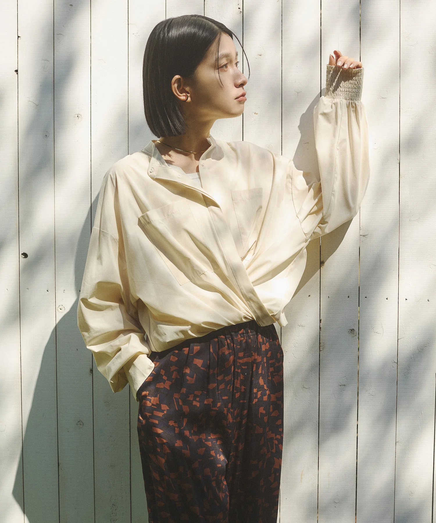 【新色追加】【接触冷感】2WAY カシュクールシャツ