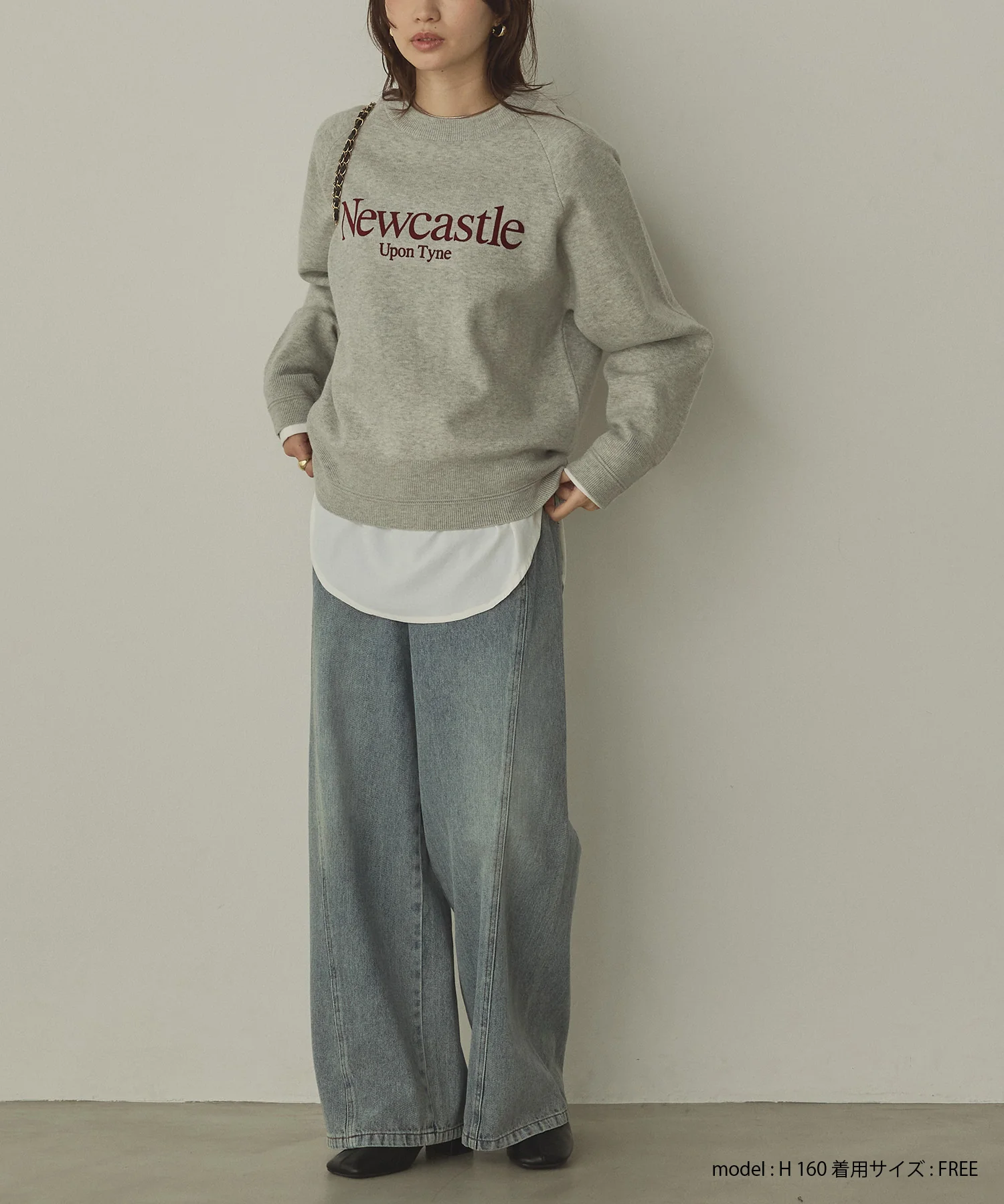 【WEB限定/別注】【新色追加】スウェットライクロゴニット