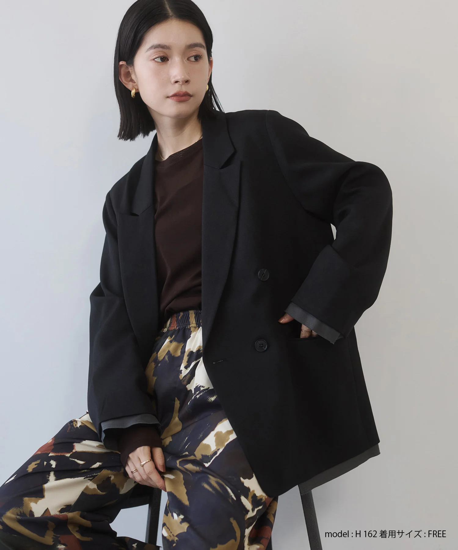 ストライプ ダブルジャケット