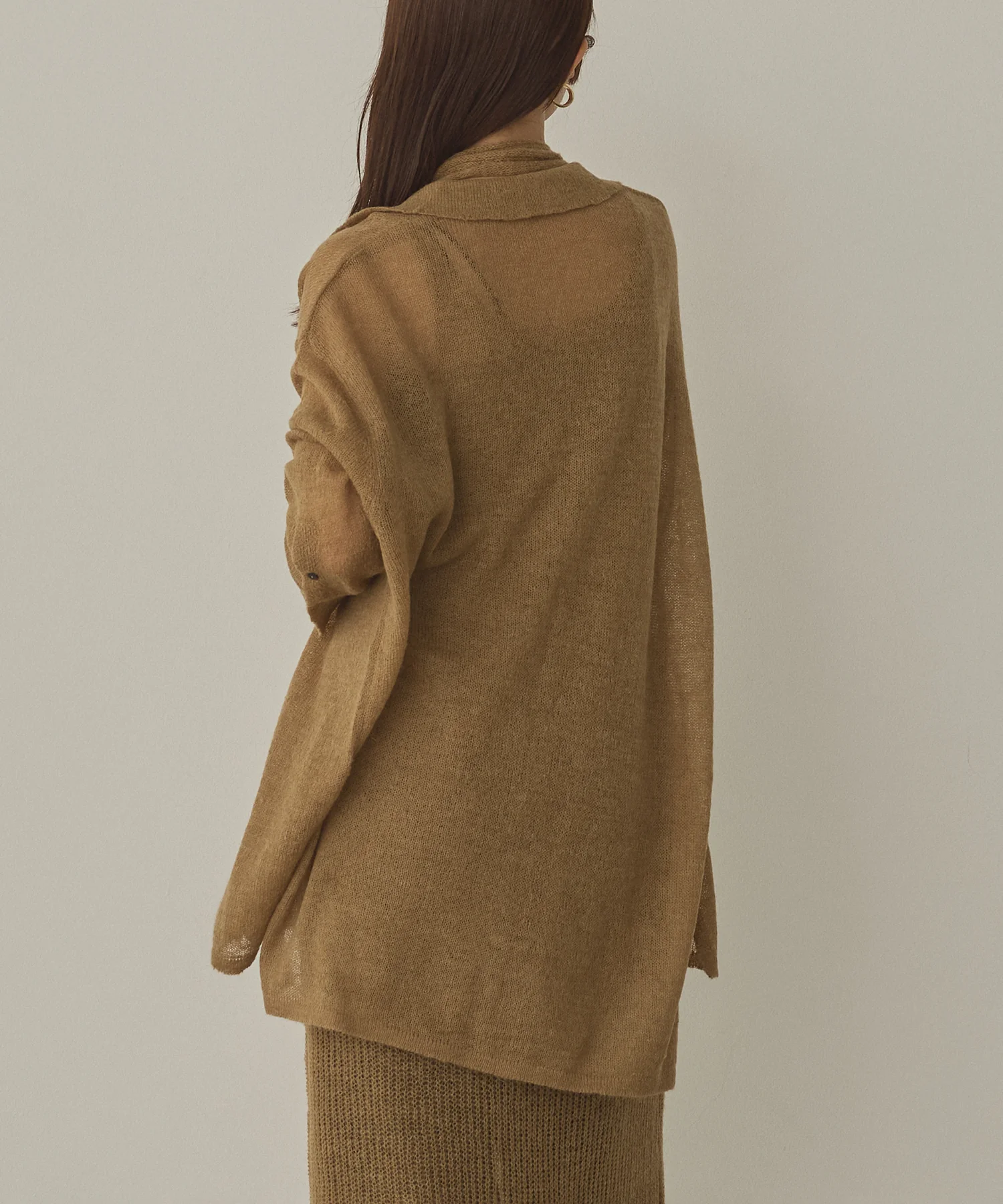 アルパカニット シアーシャツ