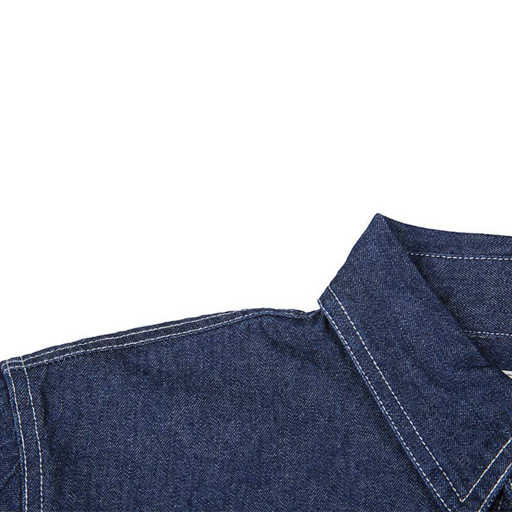 マルチポケット　ウエスタンストライプデニムシャツ