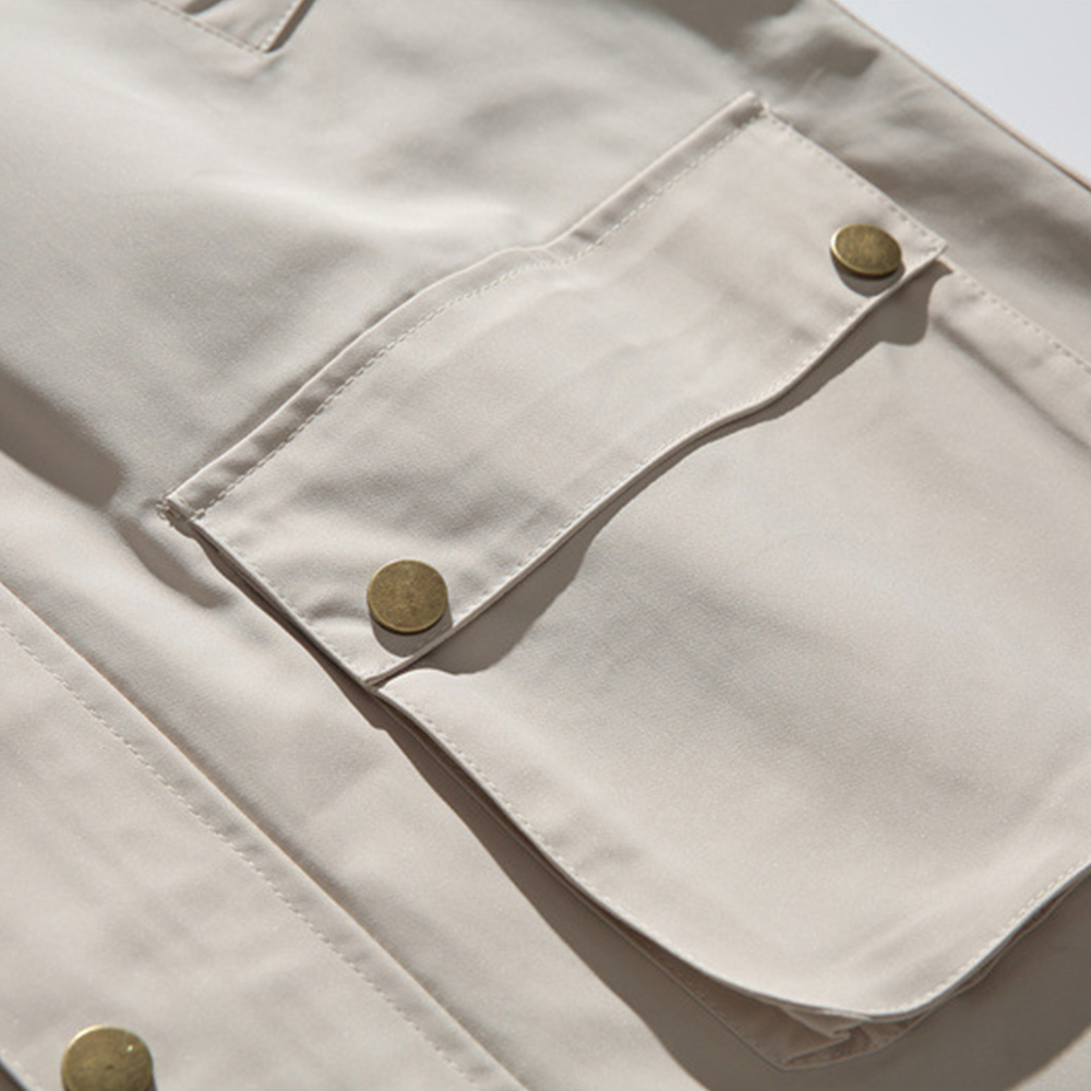 コーデュロイ切り替えブリティッシュハンティングジャケット　ミディアムロング