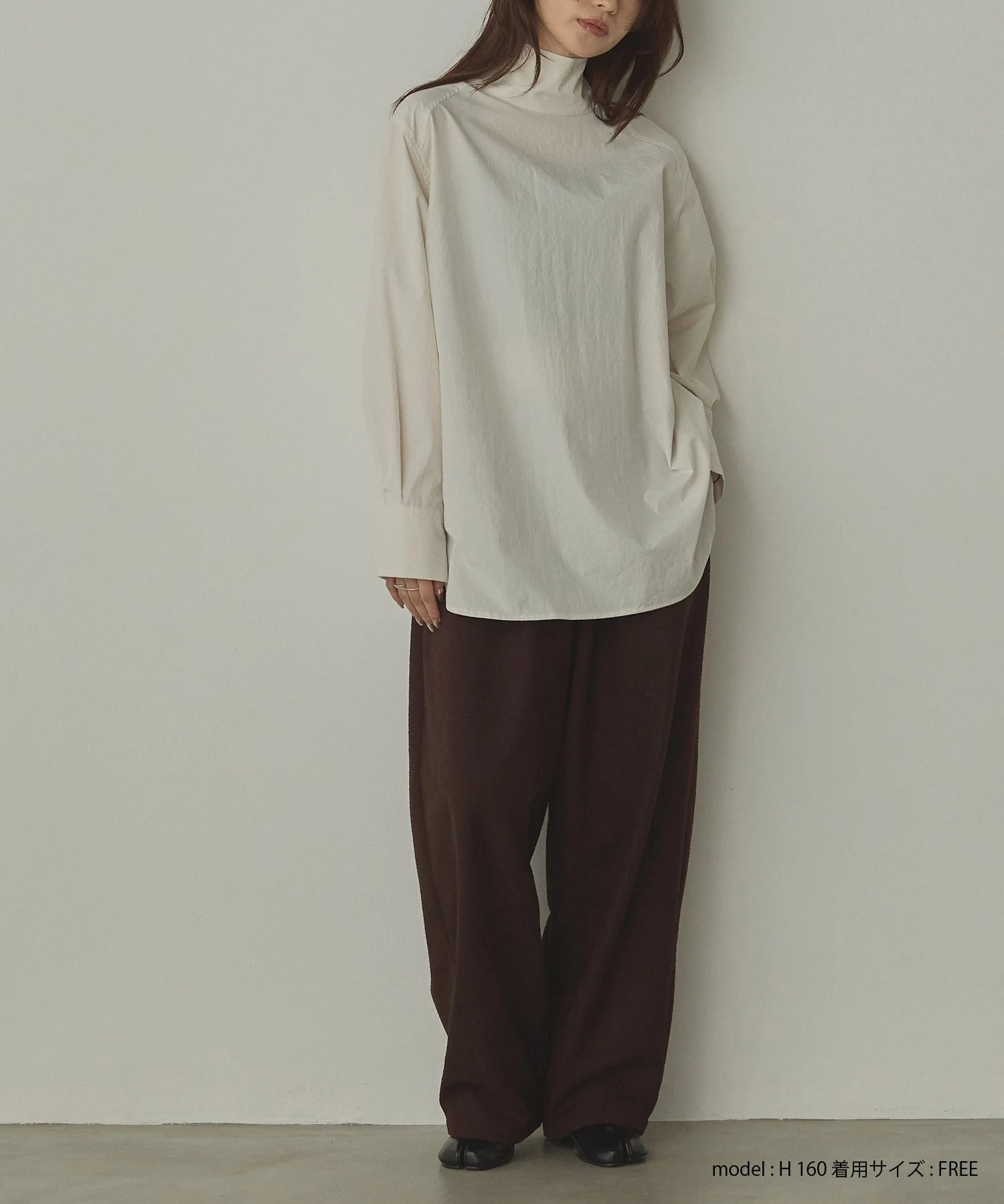 2WAY ハイネックシャツ