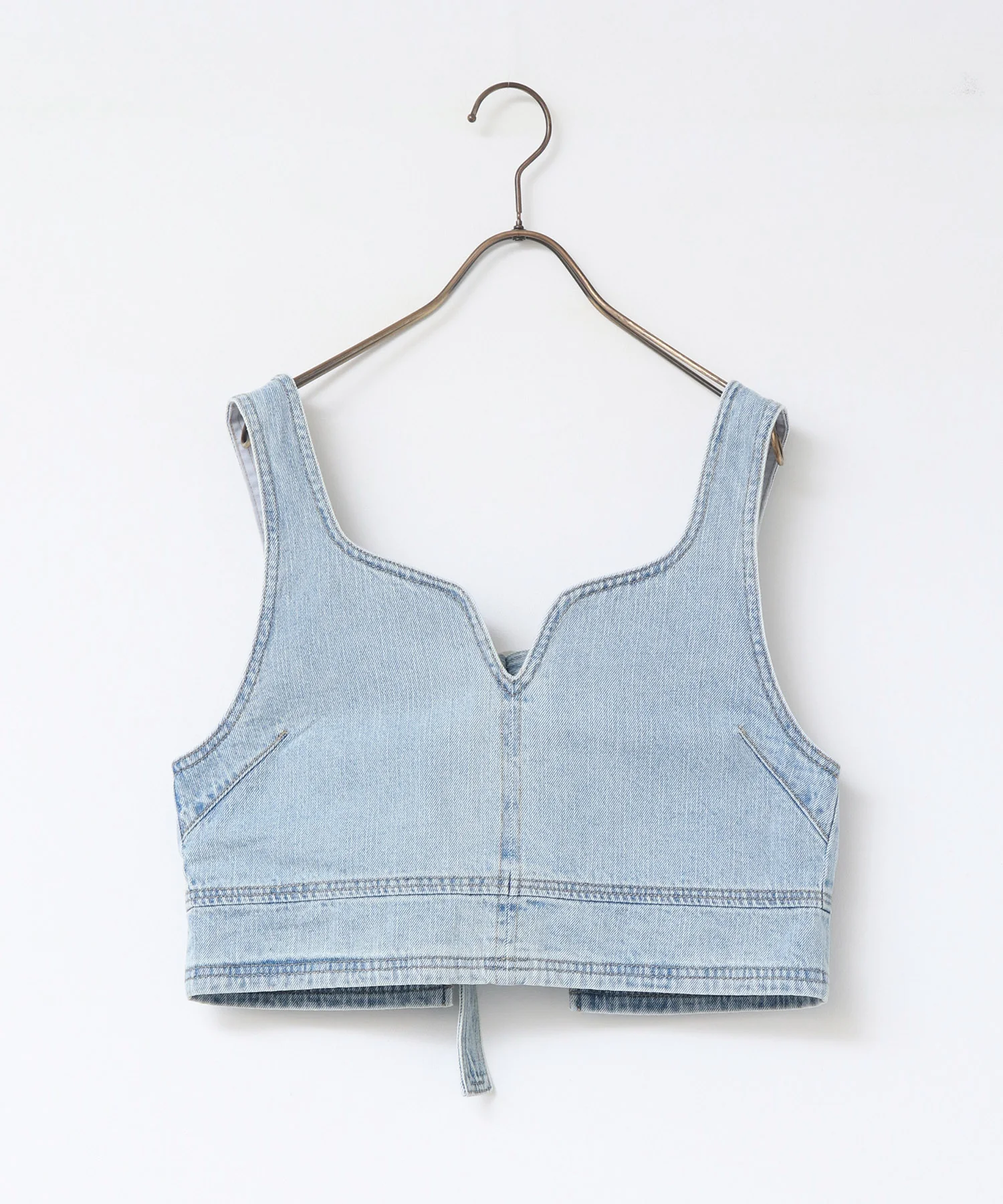 【WEB限定/別注】スラブデニム ビスチェ