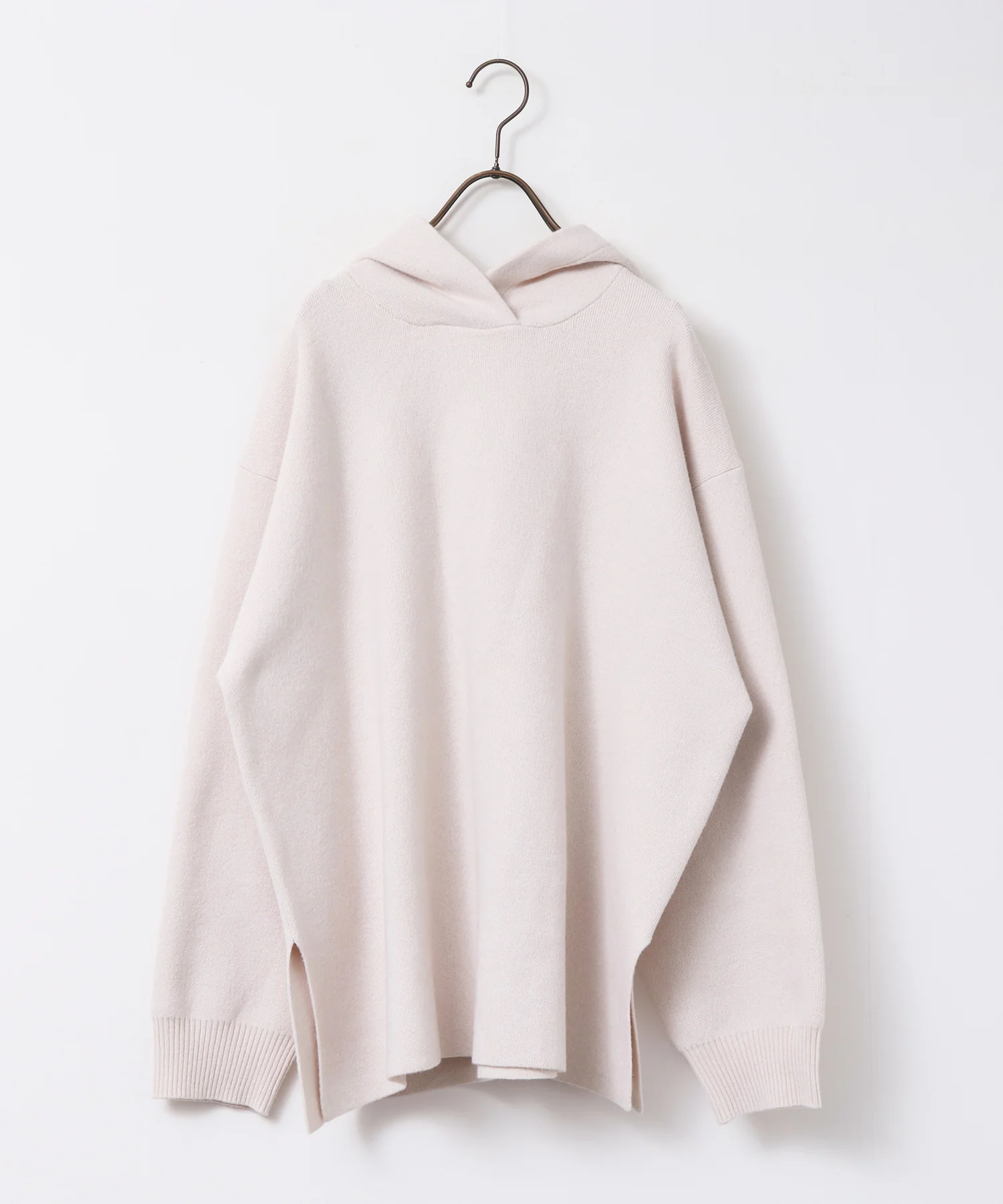 ニット フードパーカー