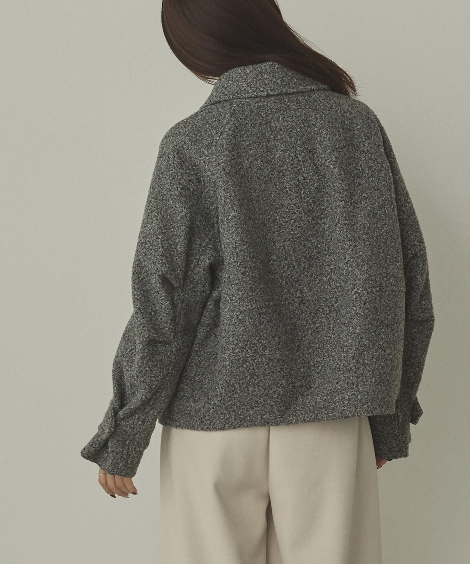 くるくるブークレ ショートブルゾン