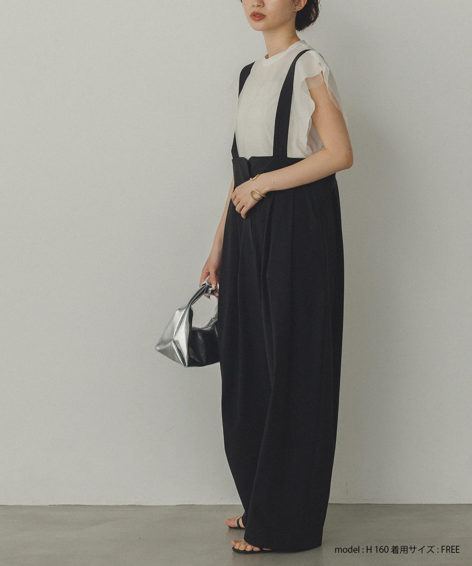 チュール レイヤードブラウス