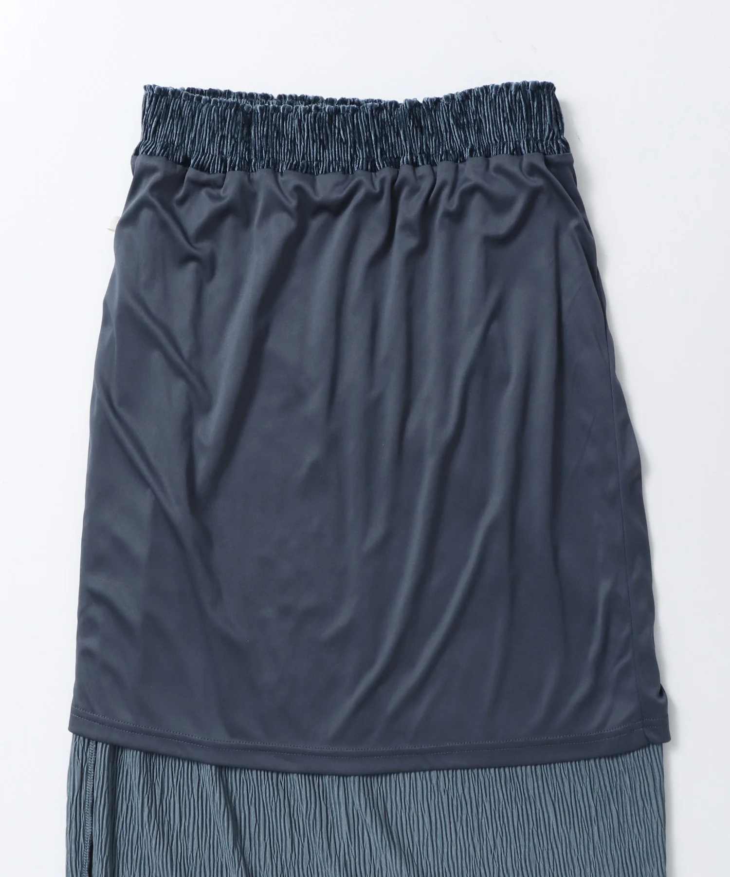 ベロアプリーツタイトスカート