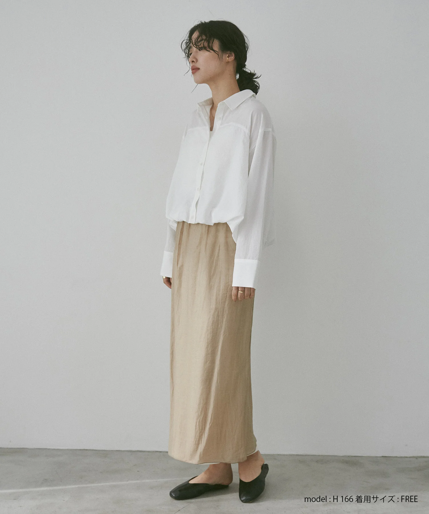 シアーポンチ レイヤードスカートセット