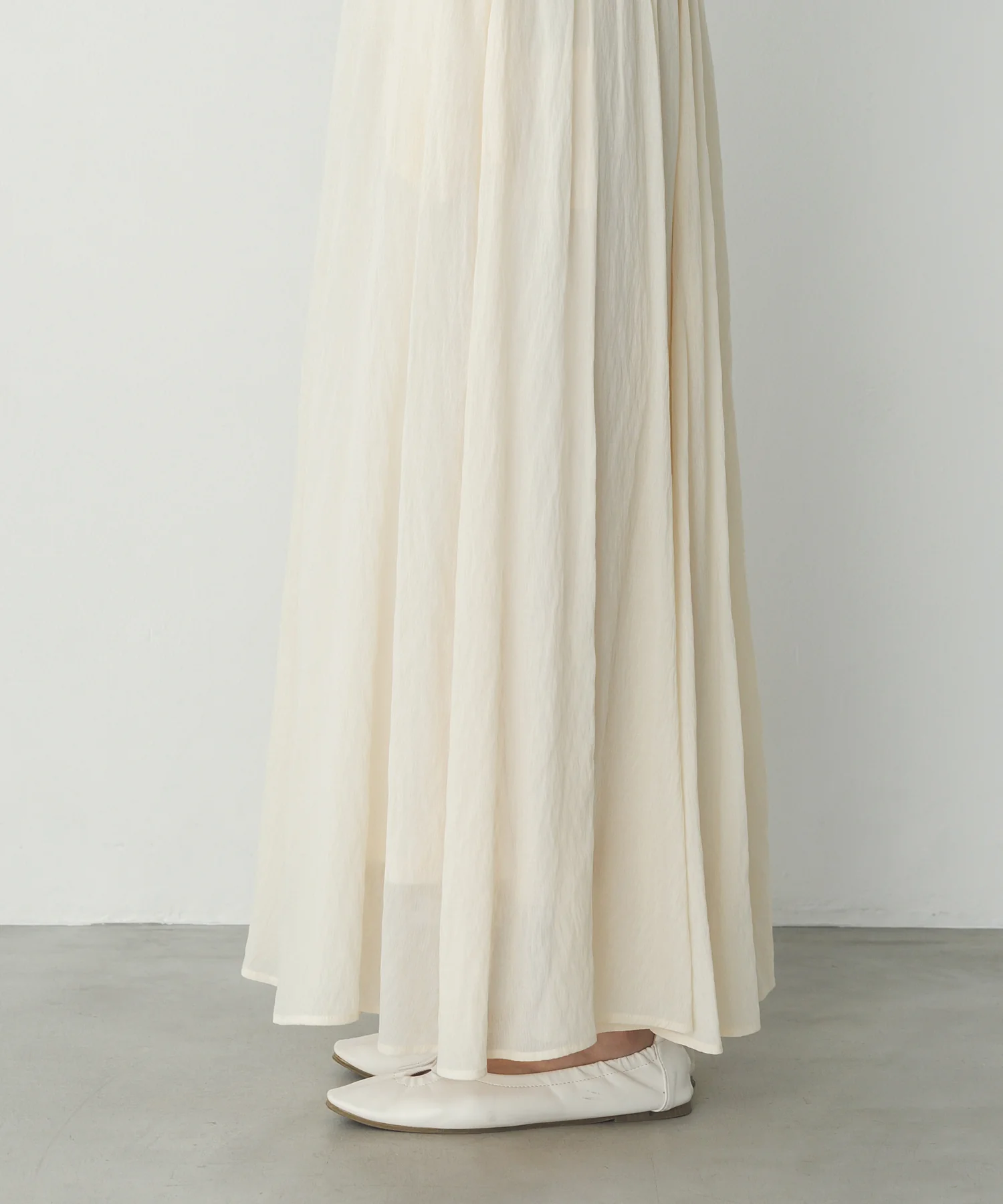 【新色追加】ハイツイストシアー マキシフレアスカート