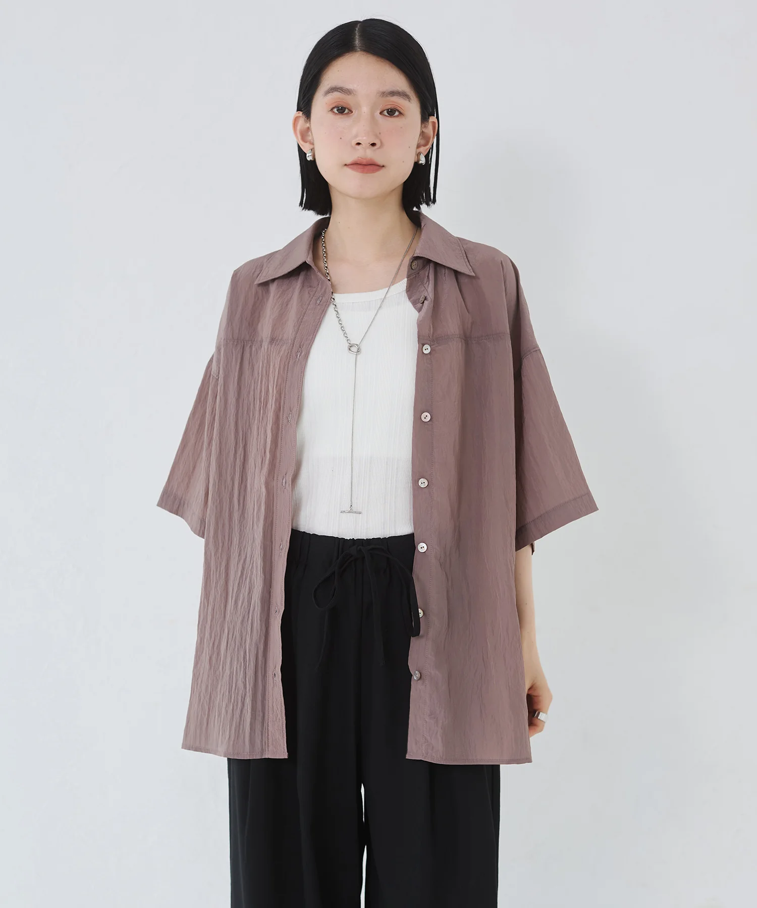 ワッシャー加工 2WAYシャツ