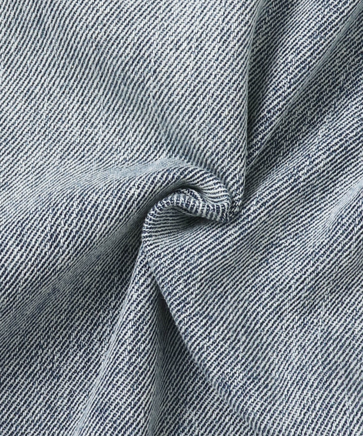 スラブデニム/ラメ ワイドパンツ　