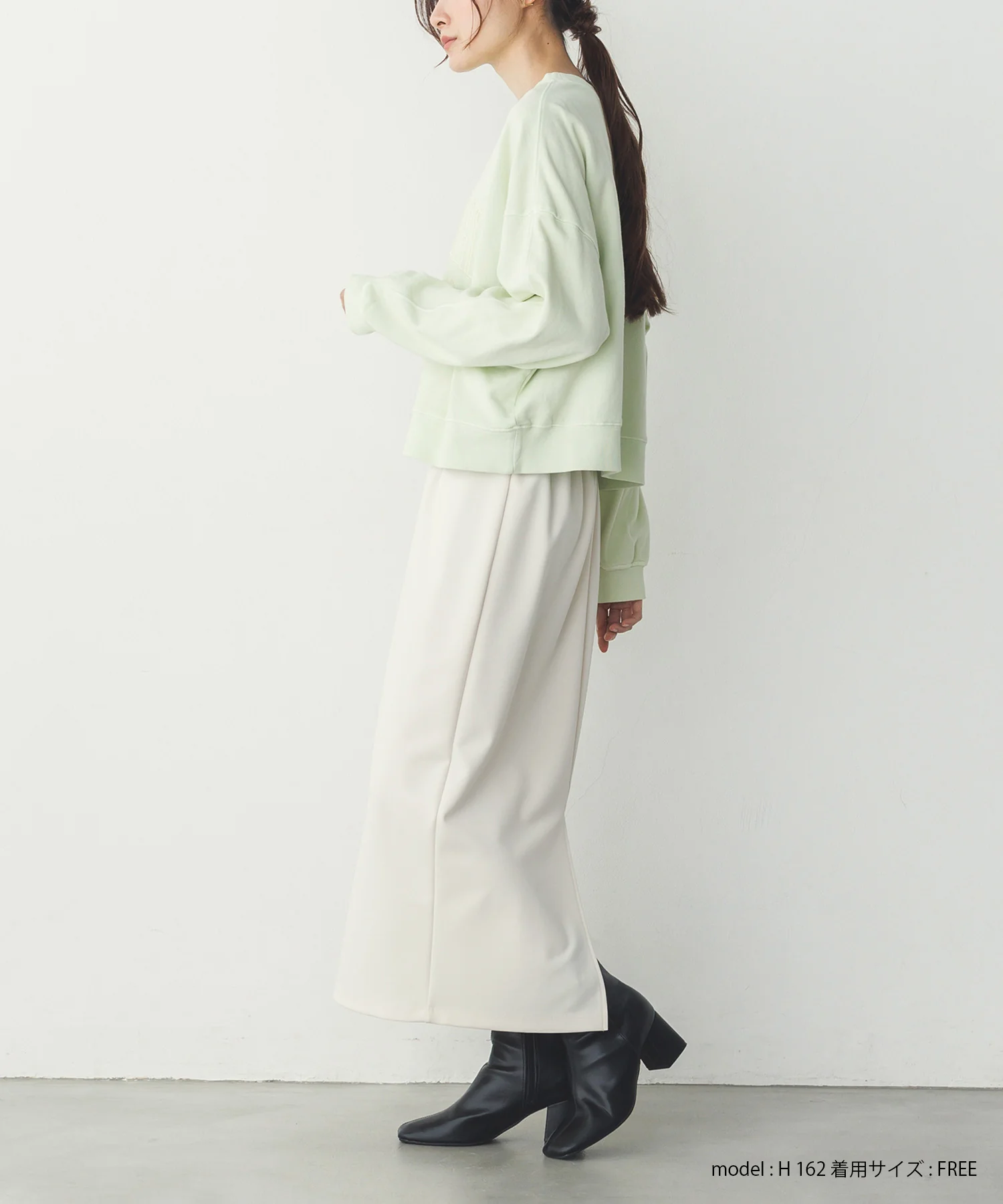 シアーポンチ レイヤードスカートセット