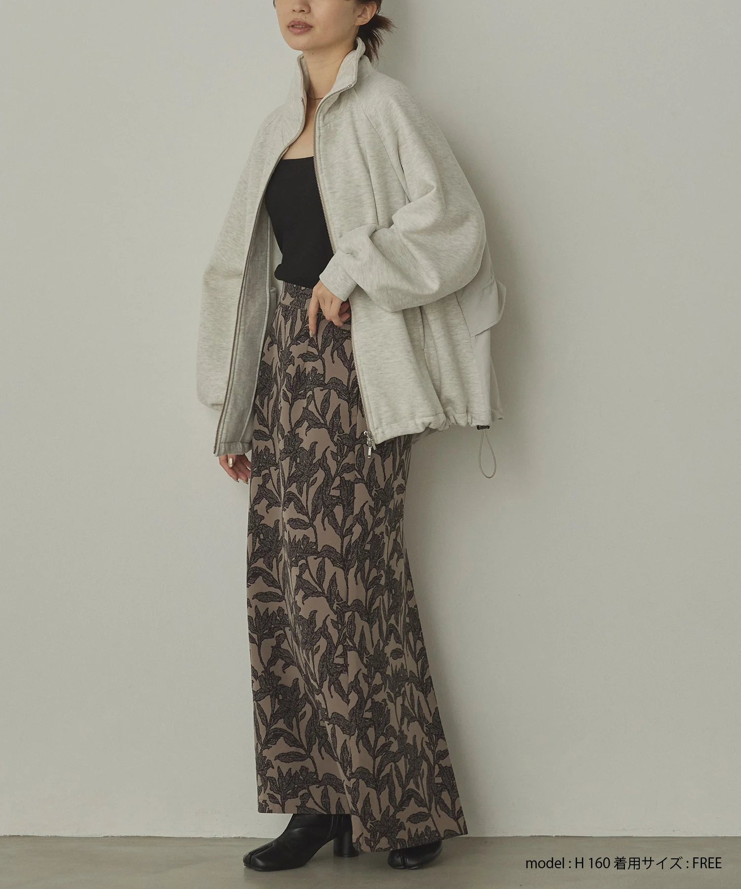 裏起毛 Wジップブルゾン