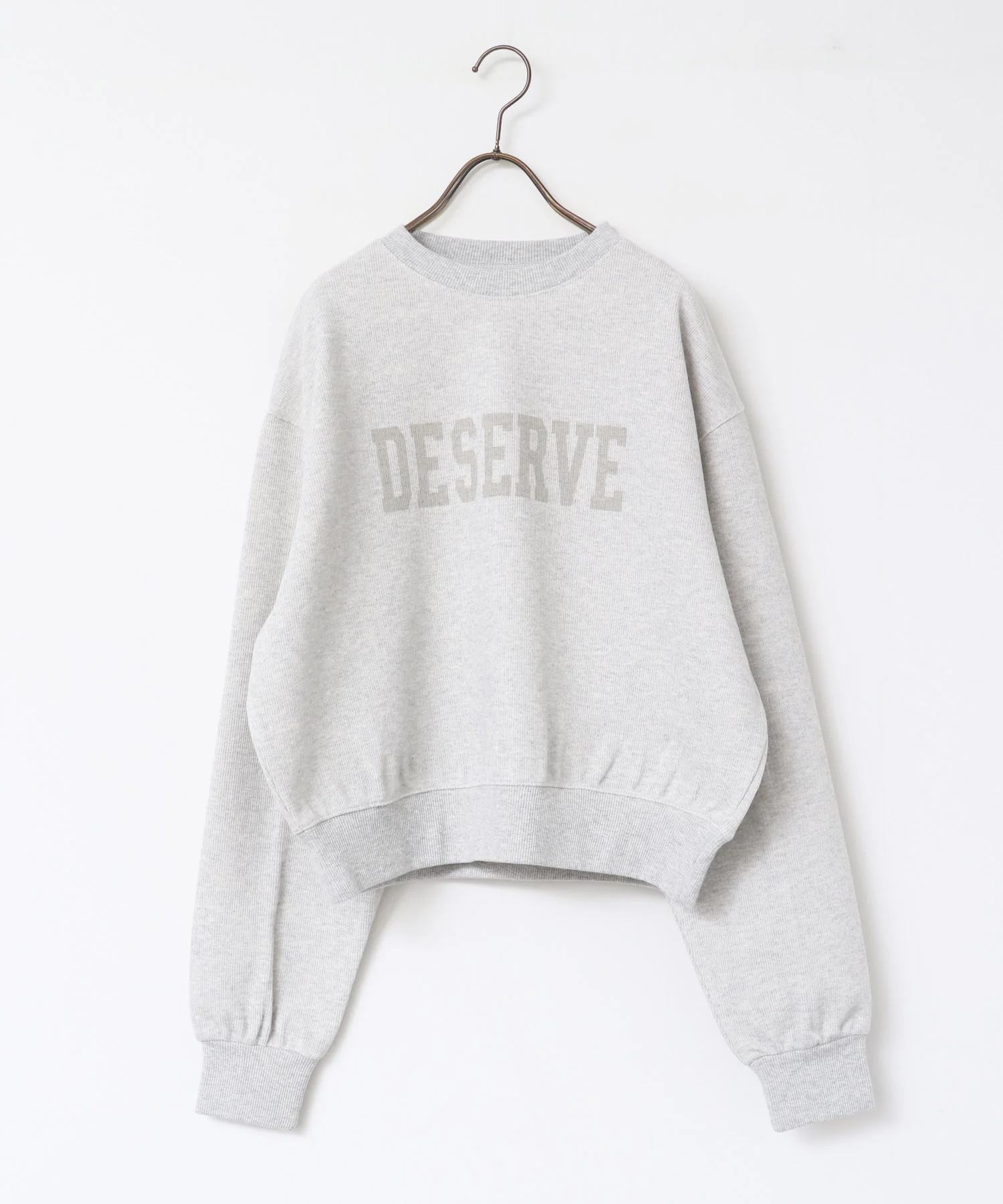 スリーブタック ロゴプリントスウェット