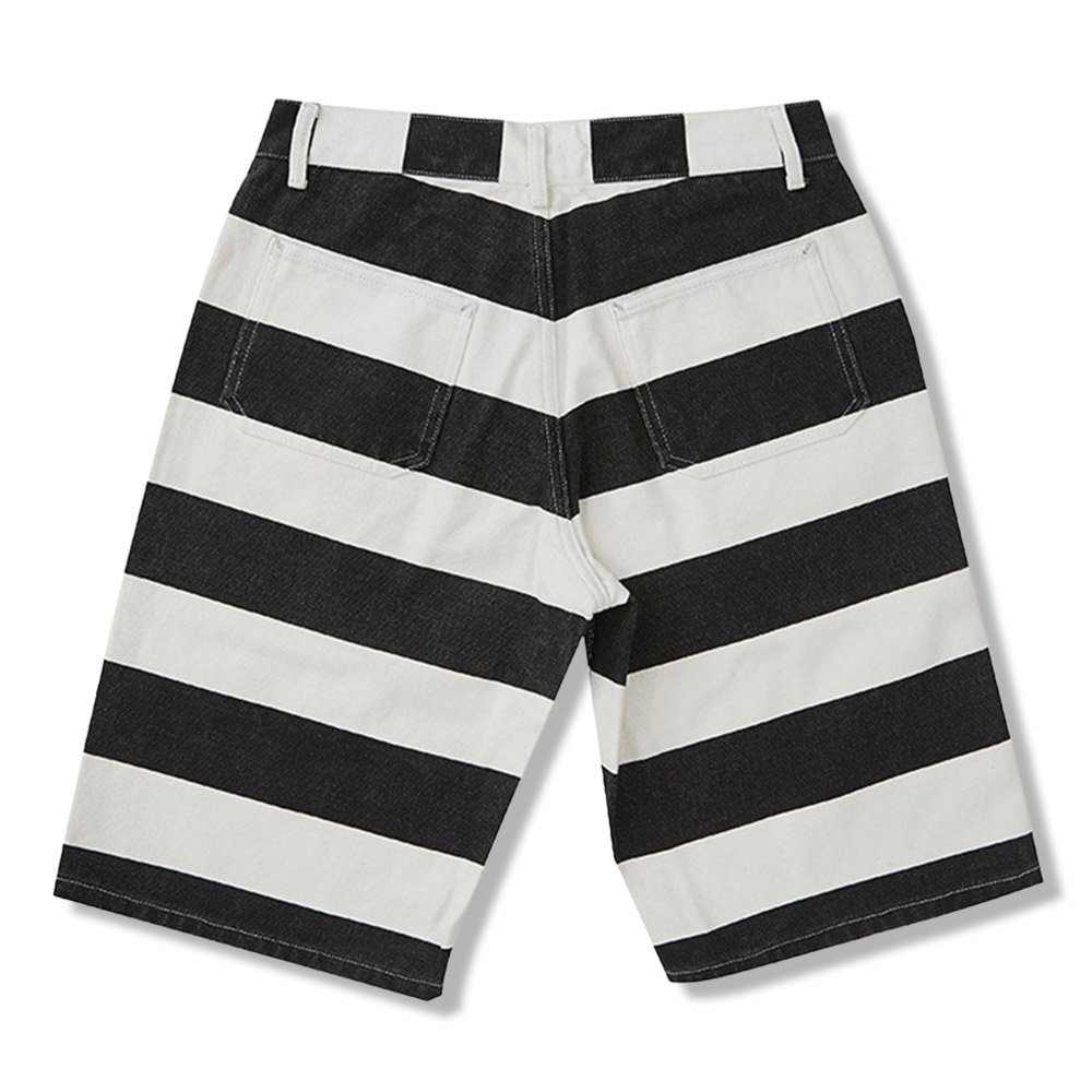 メンズストライプワークショートパンツ